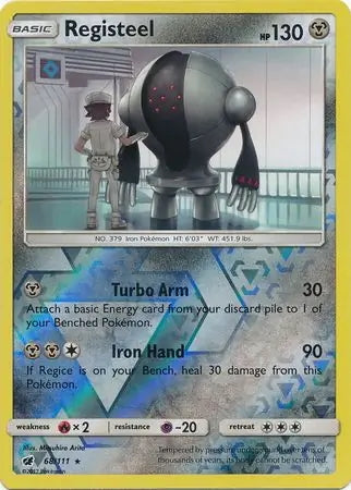 Crimson Invasion Registeel #68/111 reverse holo